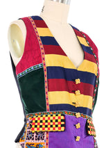 1990s Todd Oldham Patchwork Vest Jacket arcadeshops.com