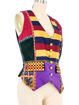 1990s Todd Oldham Patchwork Vest Jacket arcadeshops.com