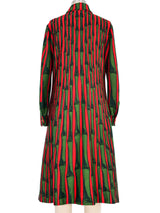 Roberta Di Camerino Bamboo Print Jersey Shirt Dress Dress arcadeshops.com
