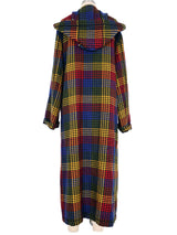 Rainbow Plaid Fringed Duster Outerwear arcadeshops.com