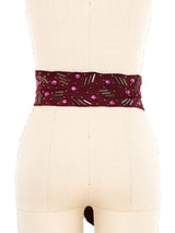 Embellished Rust Suede Tie Belt Accessory arcadeshops.com