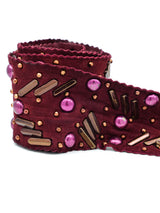 Embellished Rust Suede Tie Belt Accessory arcadeshops.com