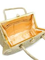 Metallic Gold and Silver Top Handle Bag Accessory arcadeshops.com