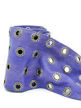 1980s Purple Leather Grommet Belt Accessory arcadeshops.com