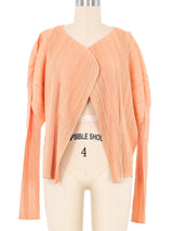 Issey Miyake Pleats Please Peach Plisse Jacket Jacket arcadeshops.com