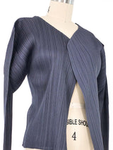 Issey Miyake Pleats Please Graphite Plisse Jacket Jacket arcadeshops.com