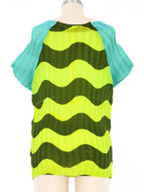 Issey Miyake Geometric Squiggle Top Top arcadeshops.com