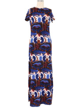 1997 Jean Paul Gaultier Eye Of Horus Mesh Dress Dress arcadeshops.com