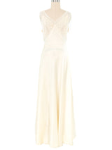 1970s Ivory Slip Dress Dress arcadeshops.com