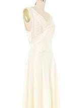 1970s Ivory Slip Dress Dress arcadeshops.com