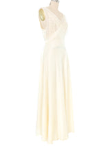 1970s Ivory Slip Dress Dress arcadeshops.com