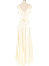 1970s Ivory Slip Dress Dress arcadeshops.com