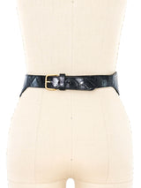 Multi Chain Embossed Leather Waist Belt Accessory arcadeshops.com