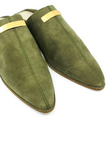 Chanel Moss Suede Mules, 38 Accessory arcadeshops.com