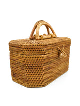 Tan Wicker Basket Bag Accessory arcadeshops.com