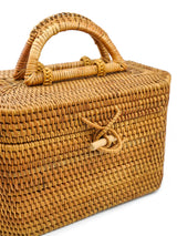 Tan Wicker Basket Bag Accessory arcadeshops.com