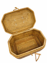 Tan Wicker Basket Bag Accessory arcadeshops.com
