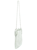 Whiting and Davis White Enamel Chainmail Bag Accessory arcadeshops.com