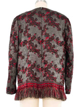 Dries Van Noten Fringed Brocade Tunic Top arcadeshops.com
