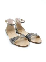 Miu Miu Snakeskin Ankle Strap Sandals, 36.5 Accessory arcadeshops.com