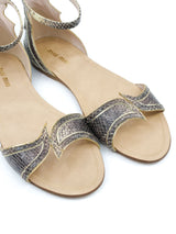 Miu Miu Snakeskin Ankle Strap Sandals, 36.5 Accessory arcadeshops.com