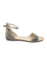 Miu Miu Snakeskin Ankle Strap Sandals, 36.5 Accessory arcadeshops.com