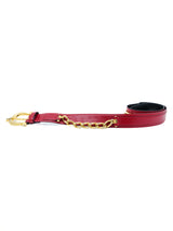 Escada Red Chain Accent Belt Accessory arcadeshops.com