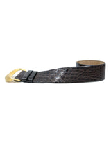 Donna Karan Crocodile Waist Belt Accessory arcadeshops.com