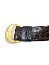 Donna Karan Crocodile Waist Belt Accessory arcadeshops.com