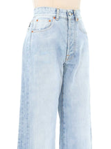 Vetements Light Wash Cuff Denim Bottom arcadeshops.com