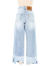 Vetements Light Wash Cuff Denim Bottom arcadeshops.com
