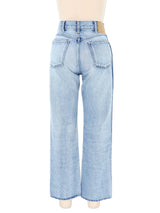 Celine Light Wash Distressed Denim Bottom arcadeshops.com