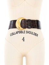 Donna Karan Crocodile Waist Belt Accessory arcadeshops.com