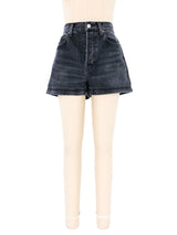 Balenciaga Washed Black Zip Off Denim Bottom arcadeshops.com