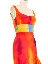 Paco Rabanne Plastic Tie Dye Jersey Dress Dress arcadeshops.com