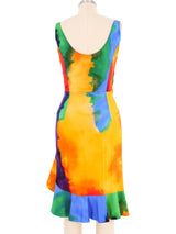 Paco Rabanne Plastic Tie Dye Jersey Dress Dress arcadeshops.com