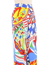 Dolce And Gabbana Carretto Silk Trousers Bottom arcadeshops.com