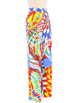 Dolce And Gabbana Carretto Silk Trousers Bottom arcadeshops.com