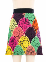Dolce And Gabbana Patchwork Lace Mini Skirt Bottom arcadeshops.com