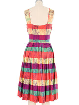 1950s Striped Brushstroke Day Dress Dress arcadeshops.com