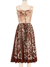1950s Abstract Printed Day Dress Dress arcadeshops.com