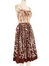 1950s Abstract Printed Day Dress Dress arcadeshops.com
