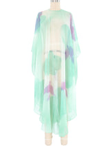 Airbrushed Dove Chiffon Cape Jacket arcadeshops.com