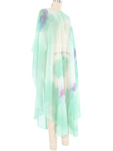 Airbrushed Dove Chiffon Cape Jacket arcadeshops.com