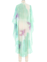 Airbrushed Dove Chiffon Cape Jacket arcadeshops.com