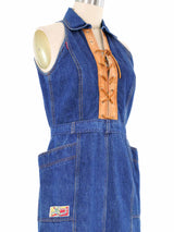 Fiorrucci Lace Up Denim Dress Dress arcadeshops.com
