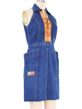 Fiorrucci Lace Up Denim Dress Dress arcadeshops.com