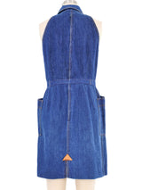Fiorrucci Lace Up Denim Dress Dress arcadeshops.com