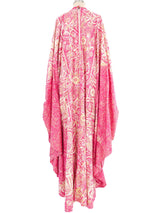 1970s Mexican Magenta Printed Caftan Dress arcadeshops.com