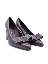 Salvatore Ferragamo Viva Plum Pumps, 7 Accessory arcadeshops.com